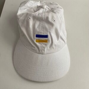 Visa Baseball Hat Women OS White Equality Logo Embroidered Dad Cap